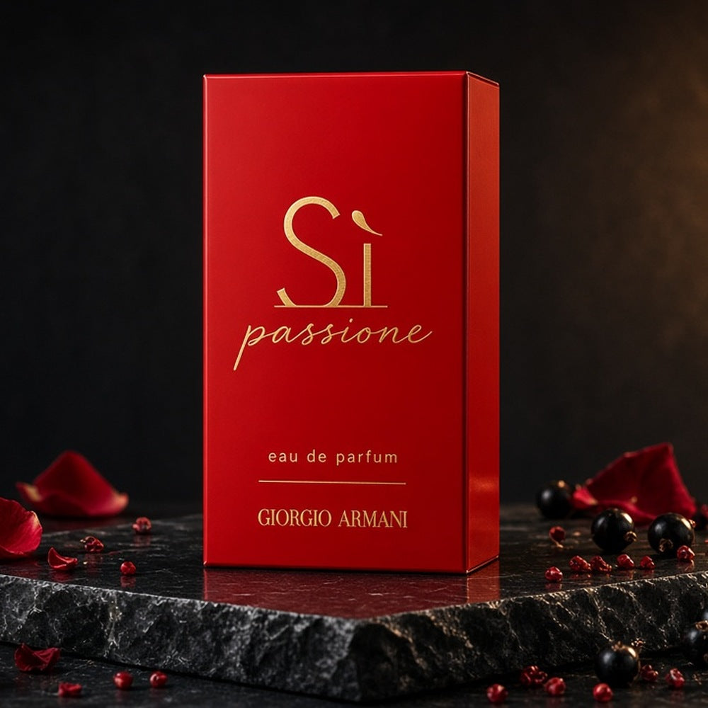 Armani Si Passione Eau de Parfum 100ml bottle and box