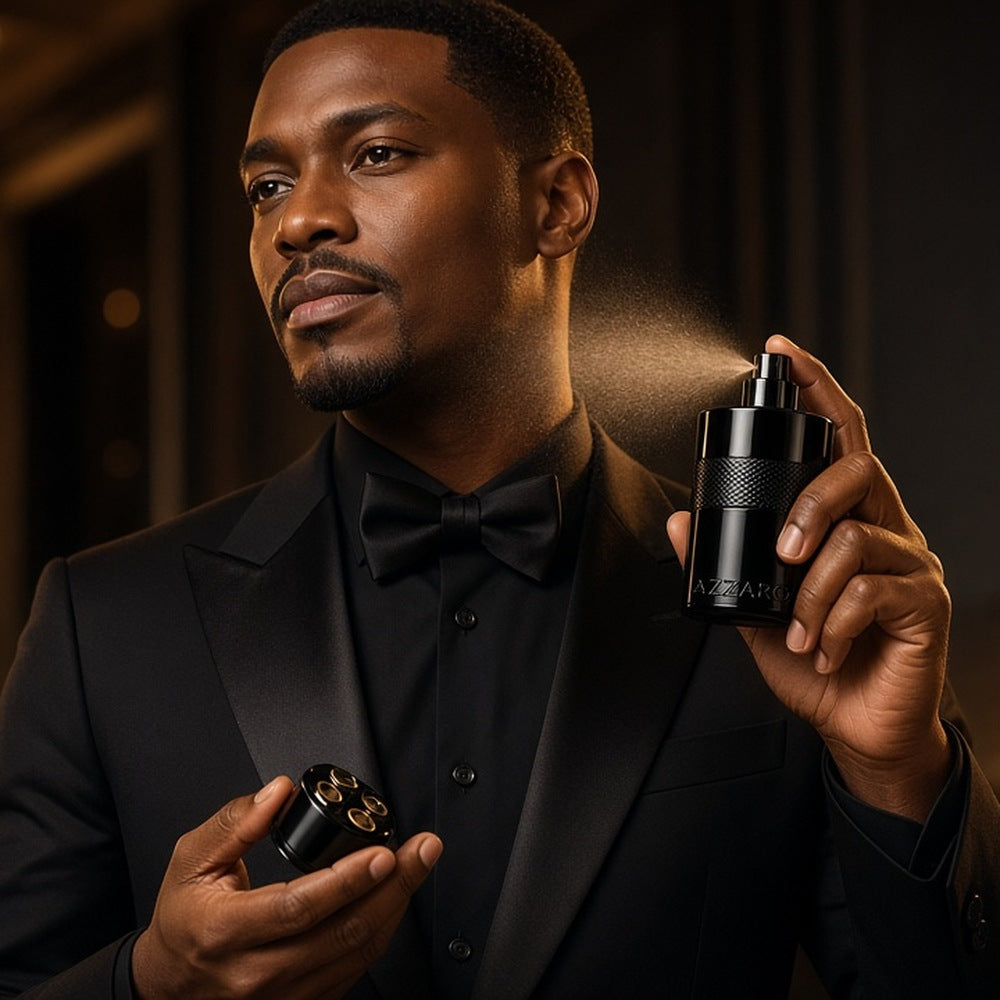 Azzaro The Most Wanted Eau de Parfum Intense 100ml being worn