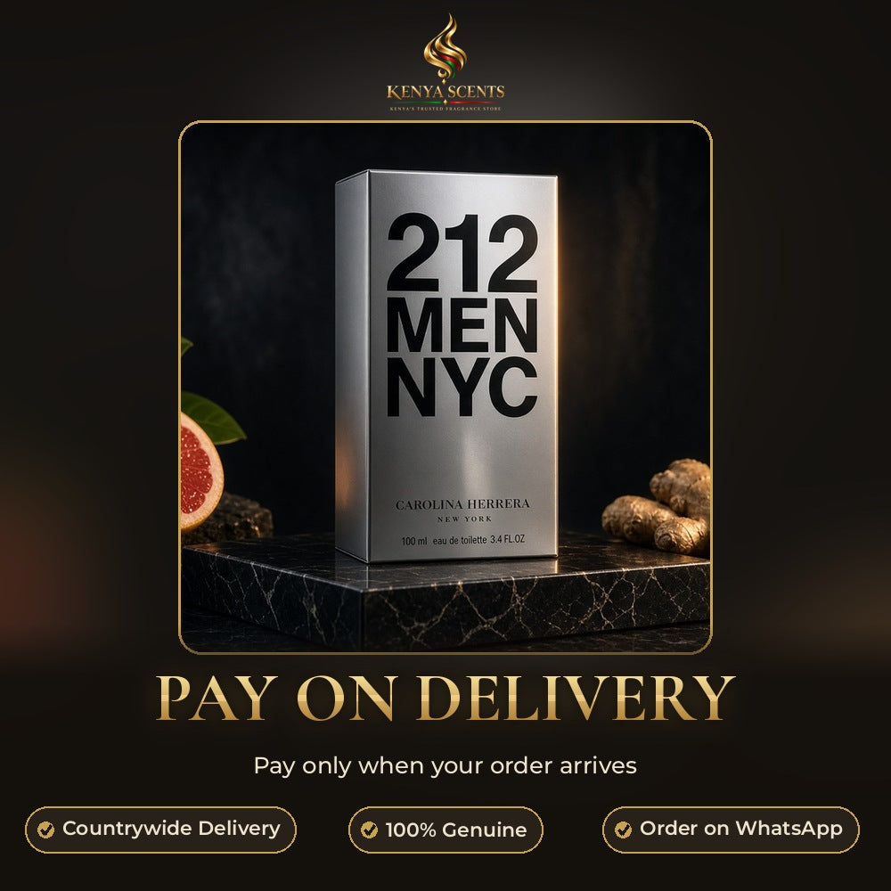 Carolina Herrera 212 Men NYC Eau de Toilette 100ml - Pay on Delivery in Kenya