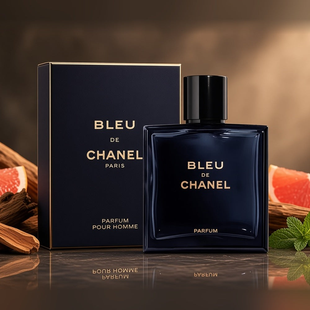 Chanel Bleu de Chanel Parfum 100ml bottle and box