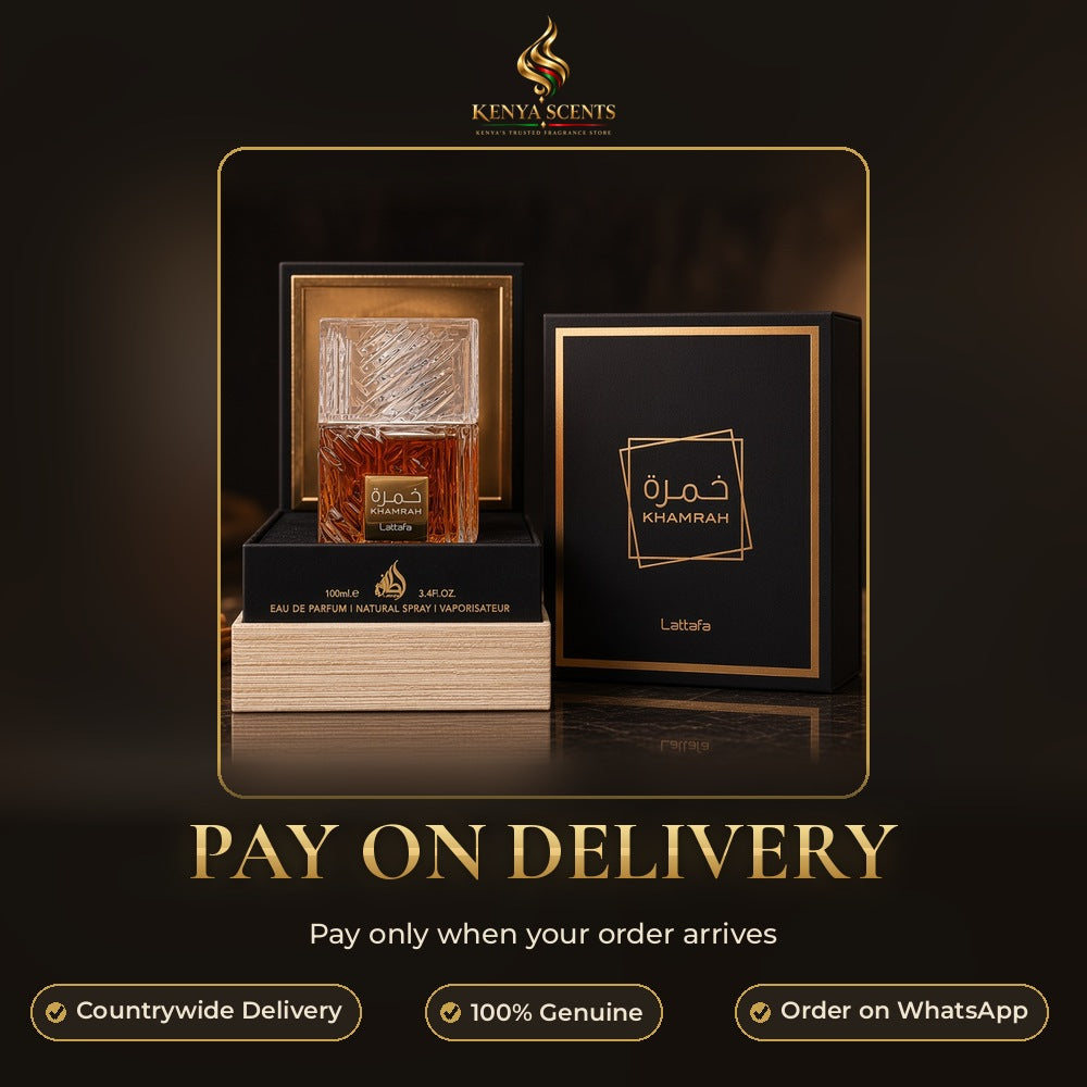 Lattafa Khamrah Eau de Parfum 100ml bottle and box