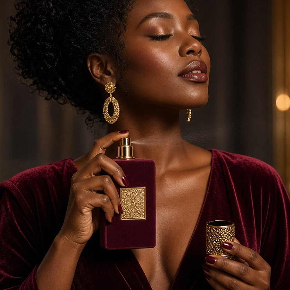 Asdaaf Ameerat Al Arab Eau de Parfum 100ml being worn
