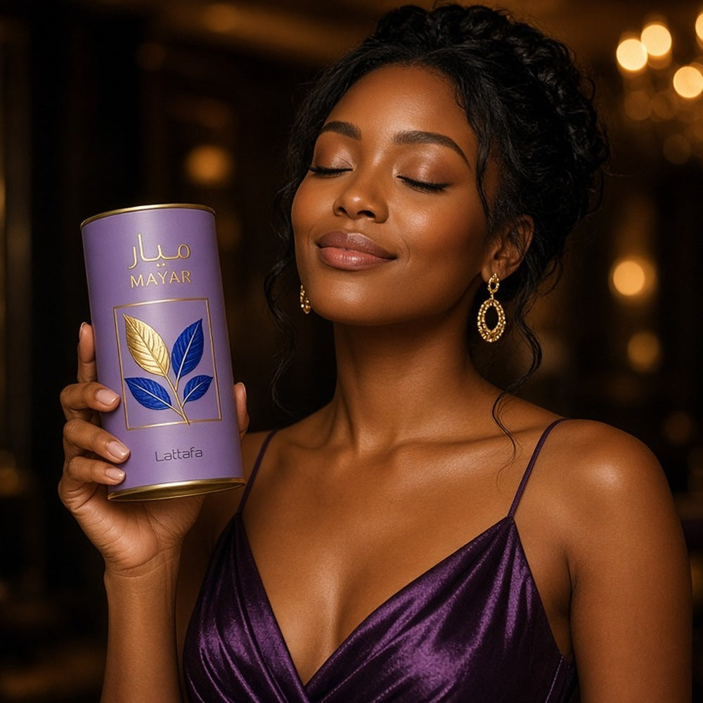 Lattafa Mayar Eau de Parfum 100ml being worn