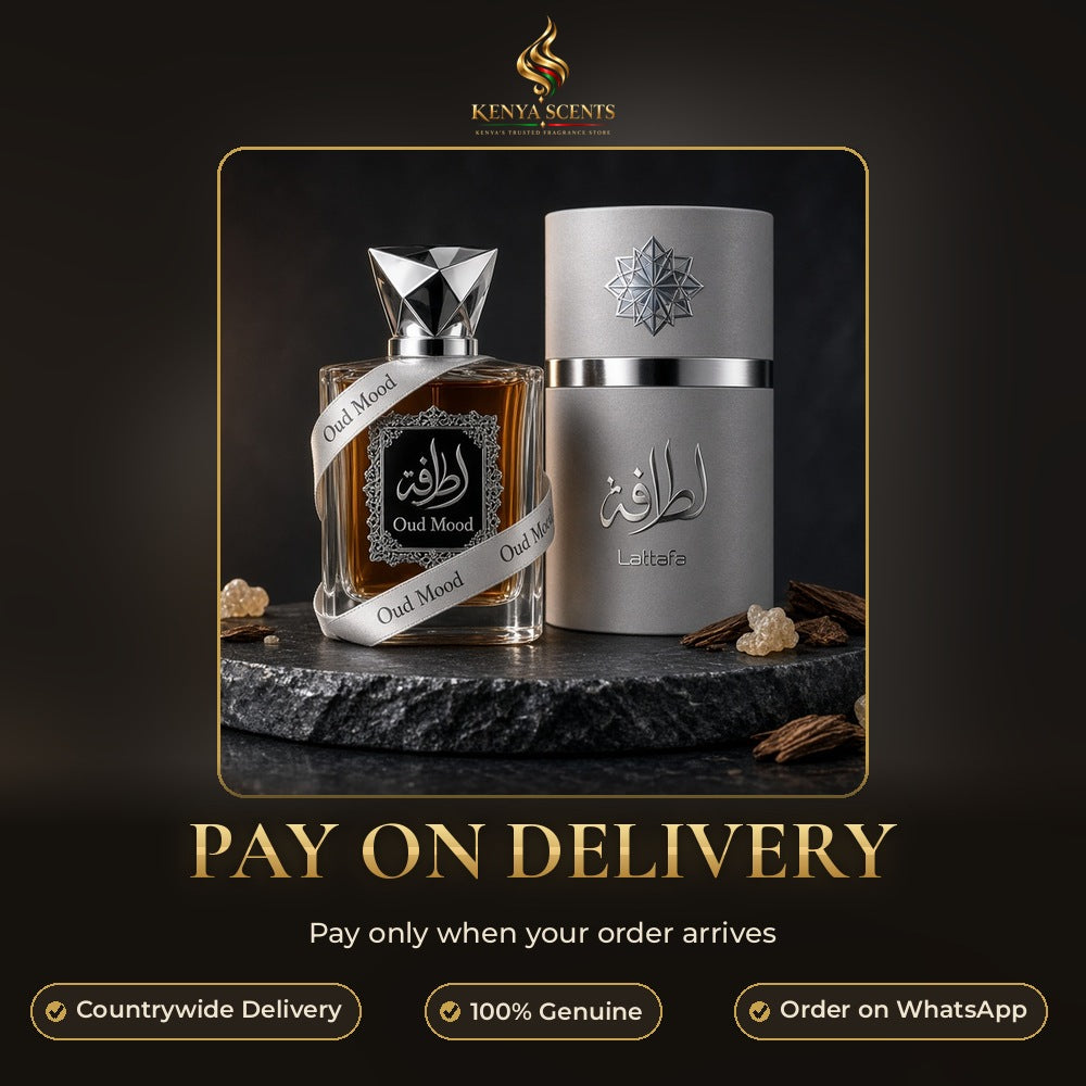 Lattafa Oud Mood Silver Eau de Parfum 100ml bottle and box