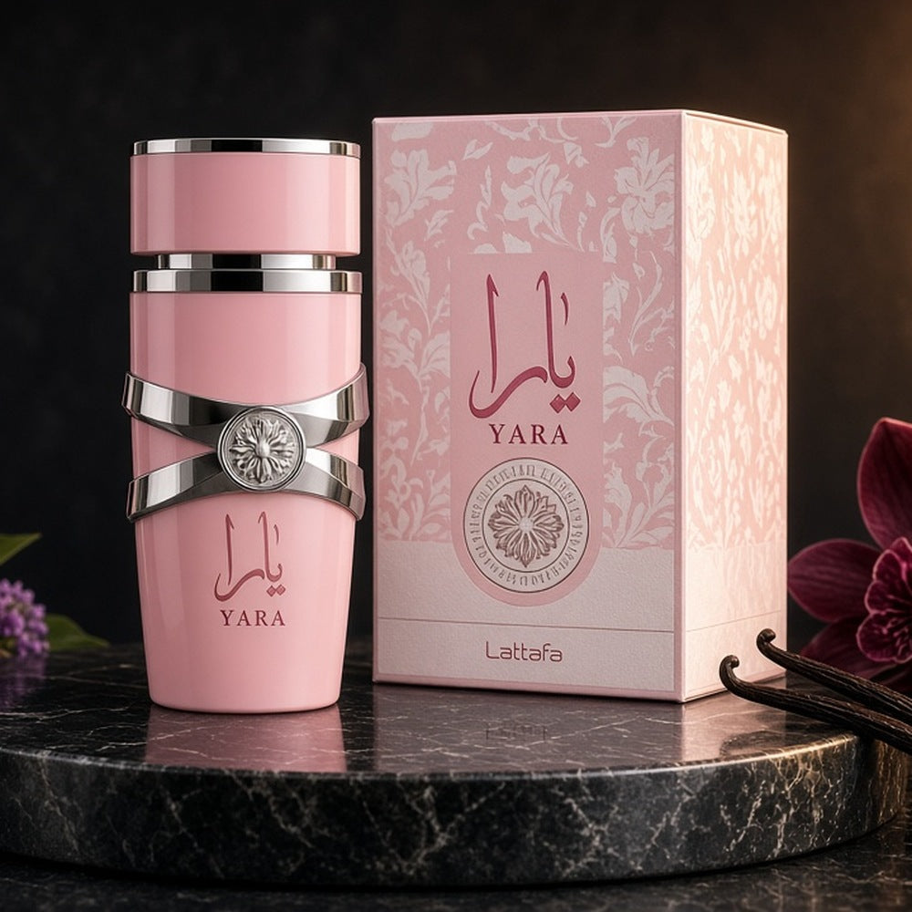 Lattafa Yara Eau de Parfum 100ml bottle and box