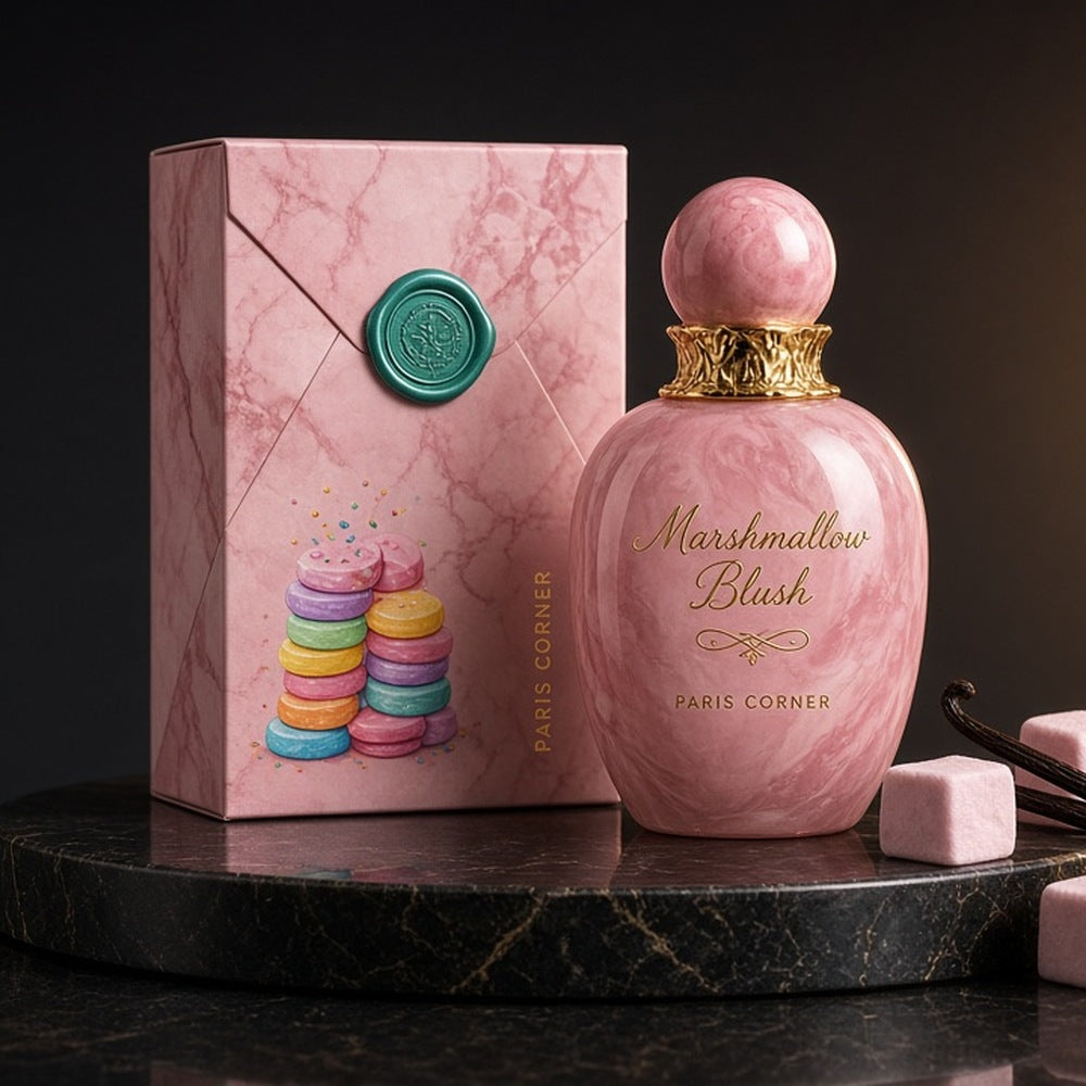 Paris Corner Marshmallow Blush Eau de Parfum 100ml bottle and box