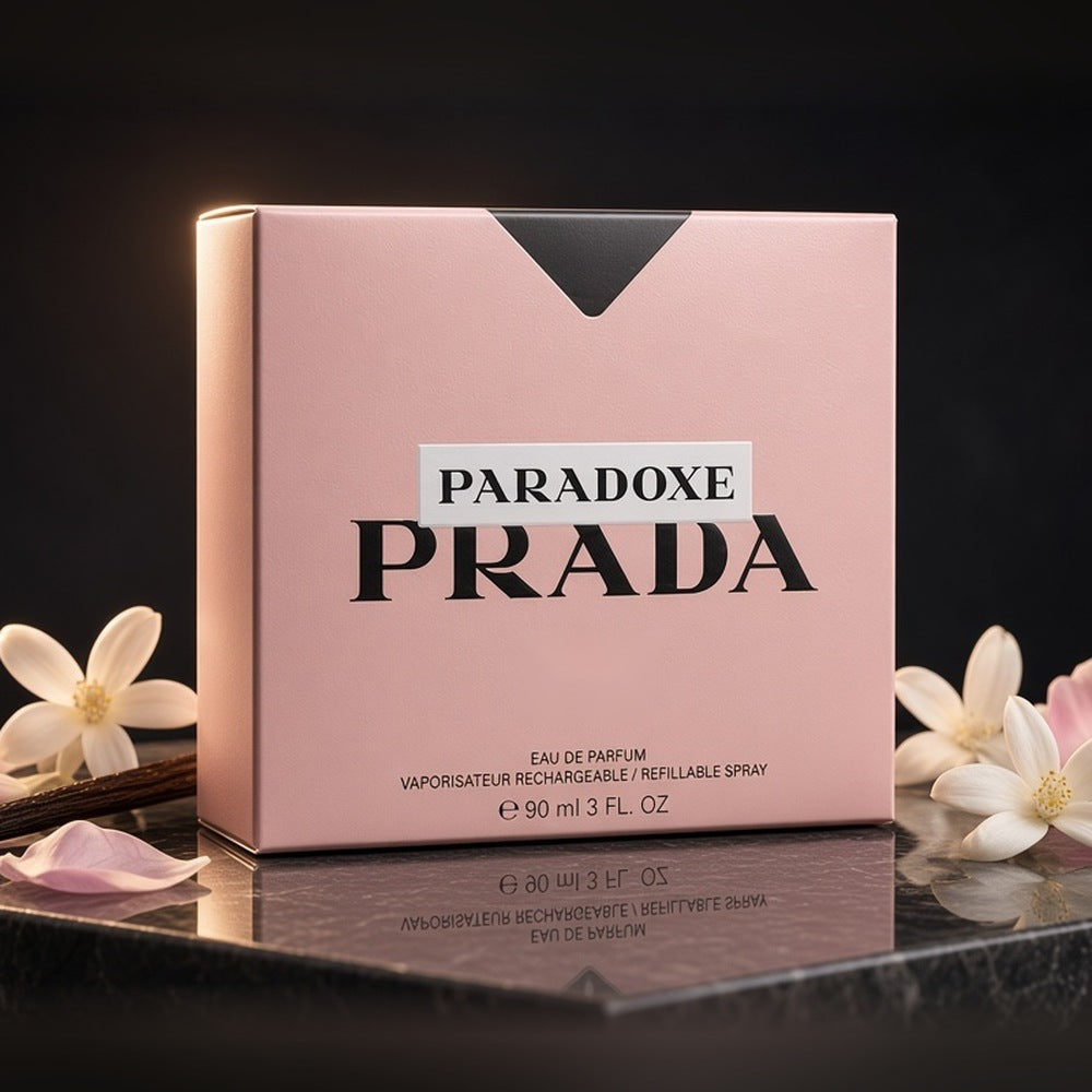 Prada Paradoxe Eau de Parfum 90ml bottle and box