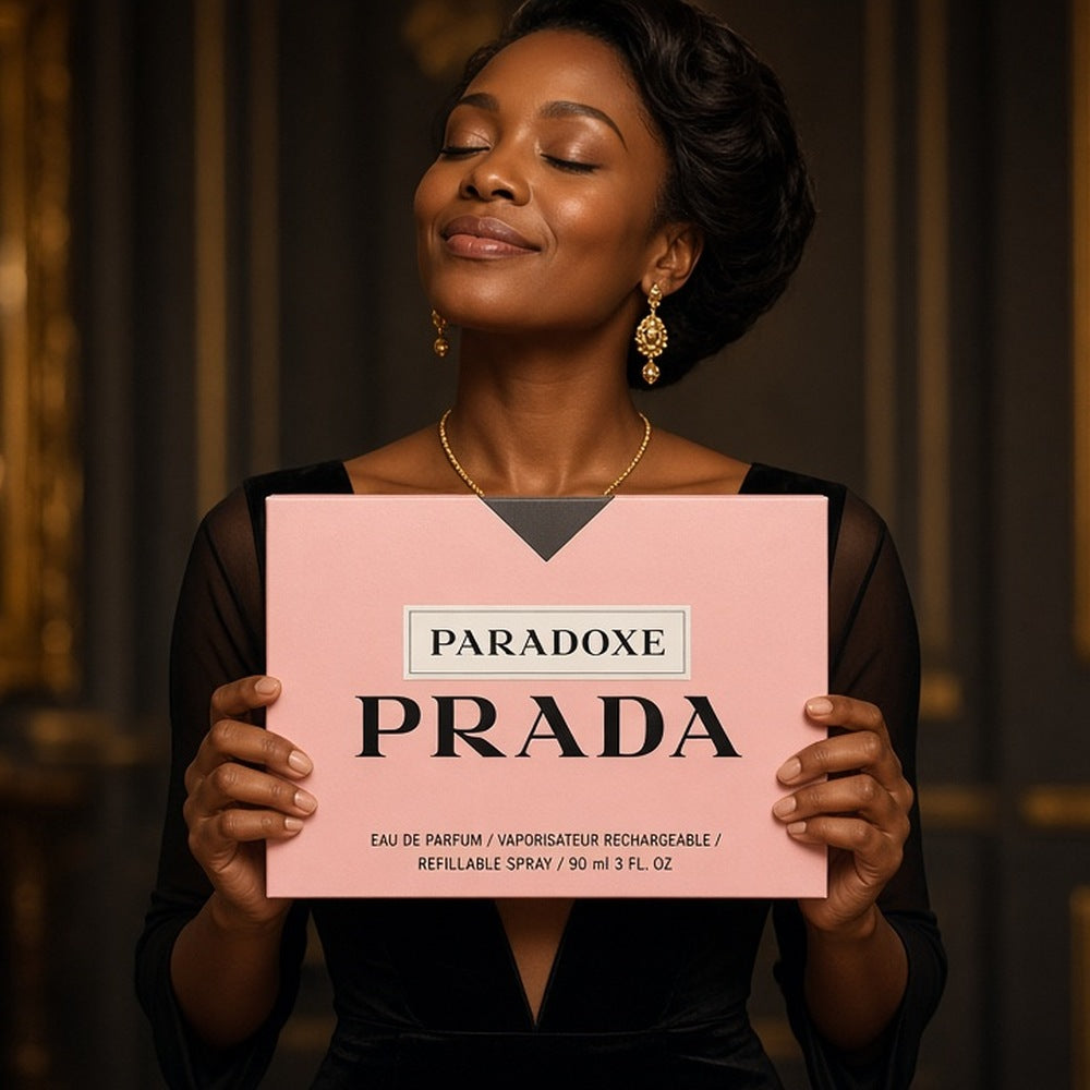 Prada Paradoxe Eau de Parfum 90ml being worn