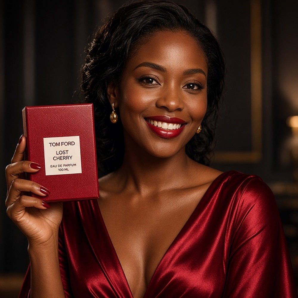 Tom Ford Lost Cherry Eau de Parfum 100ml being worn