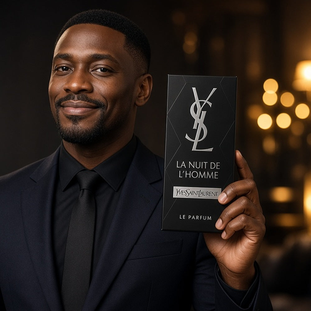 Yves Saint Laurent La Nuit de L'Homme Le Parfum Eau de Parfum 100ml being worn